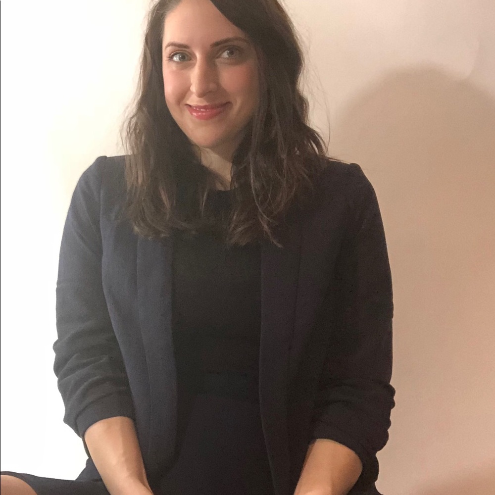 Women’s Navy Boyfriend Blazer NWT